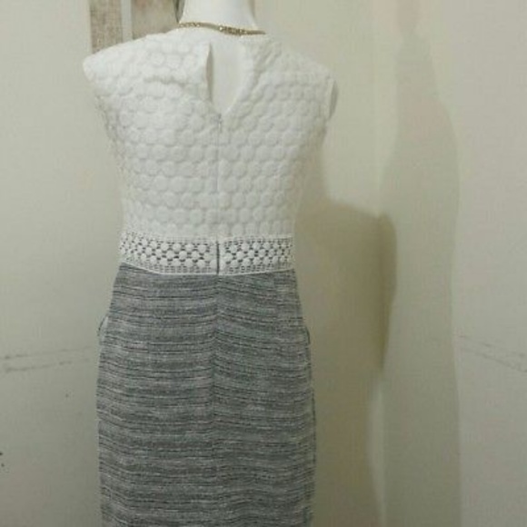 *SALE* Sandra Darren cotton blend & lace dress 2P - Picture 2 of 6